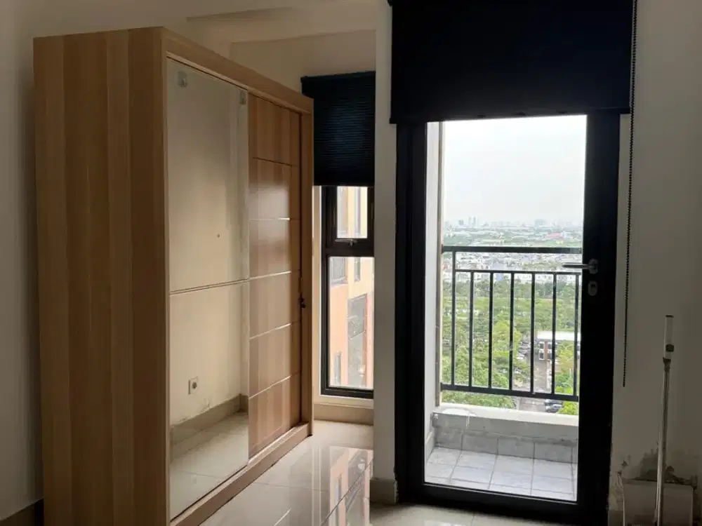 View Kolam Renang! Apartemen Sayana Harapan Indah Bekasi 1BR Furnished, Kasur & Kulkas Baru