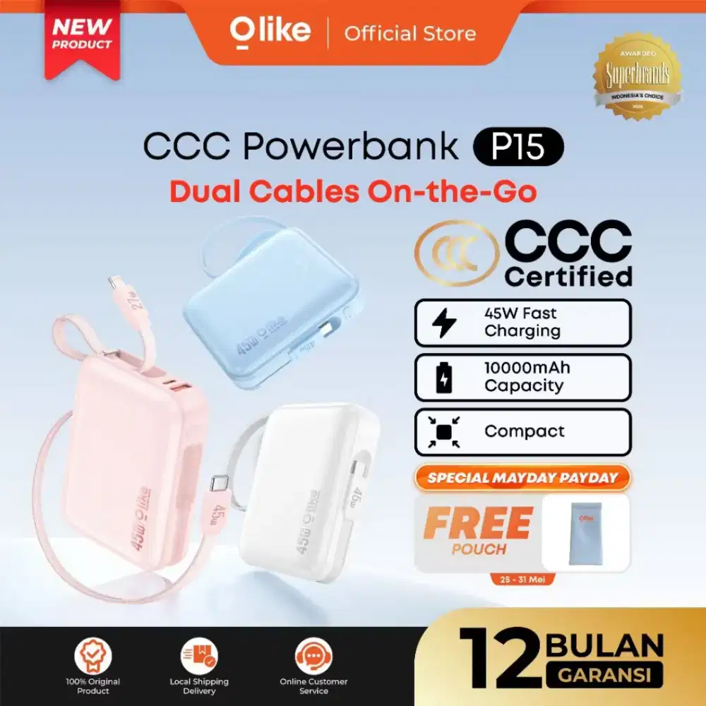 Powerbank fast Charging Olike P15