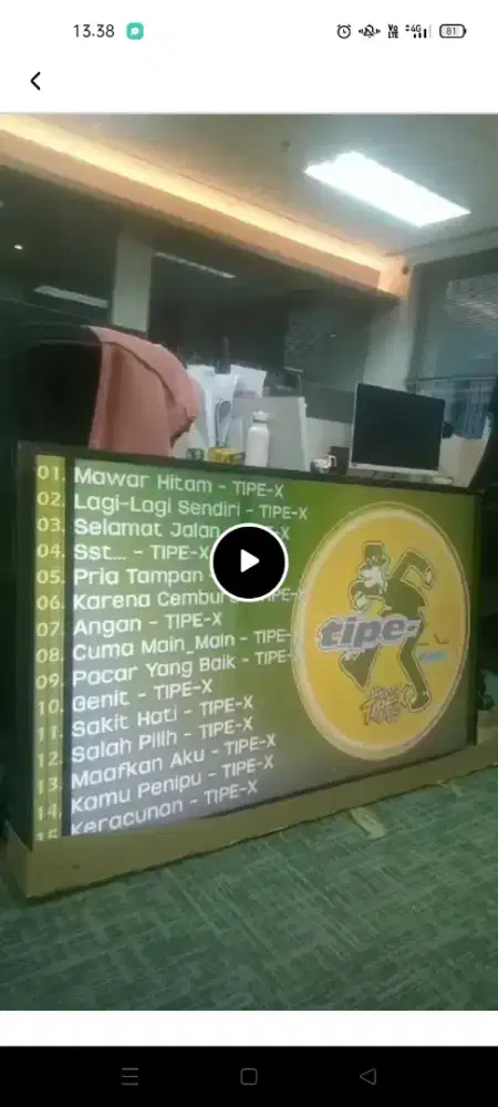 TV LED 65in YouTube.. mines ad garis layak Nonton
