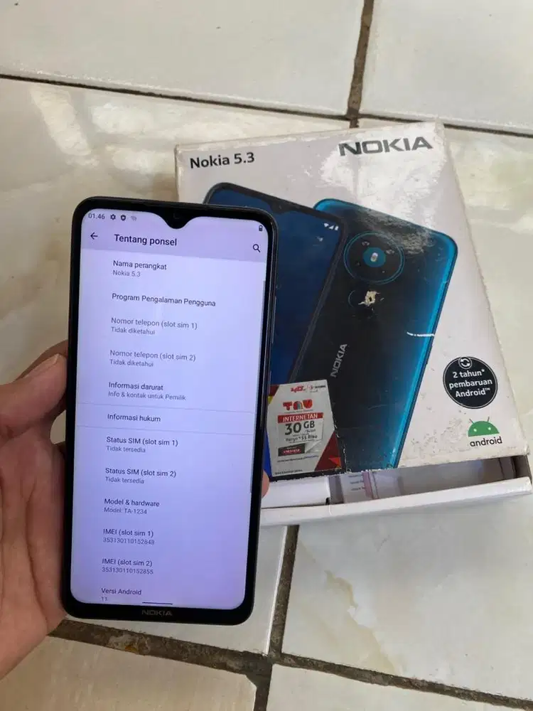 nokia 5.3 ram 6/64 fullset