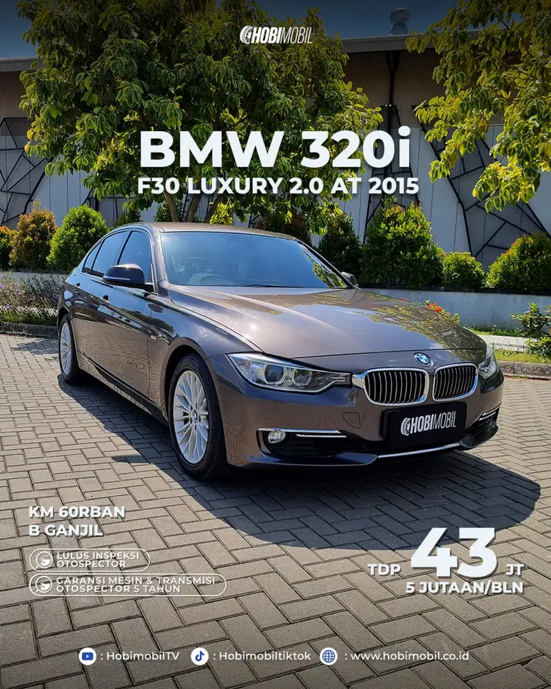 GARANSI MESIN 5 TAHUN BMW 320i luxury at 2015 Pmk 2016