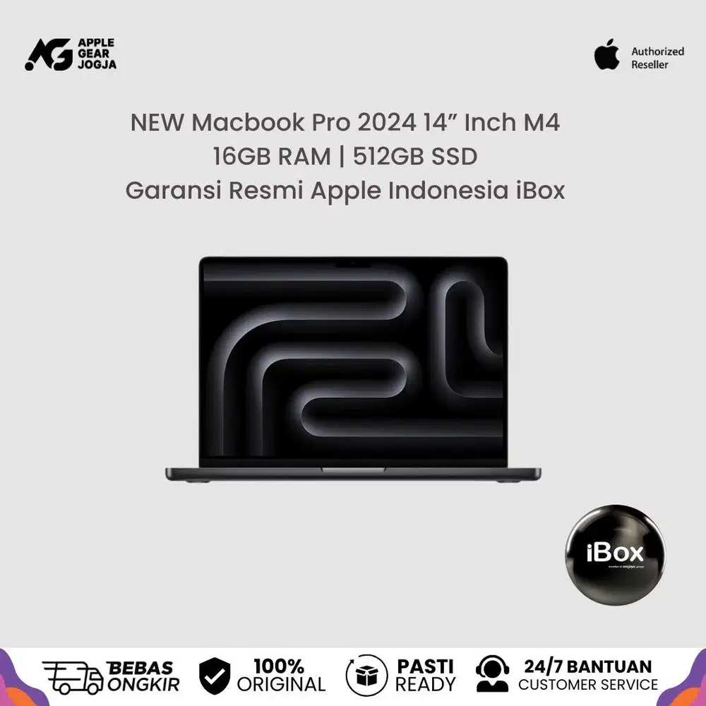 (iBox) Macbook Pro M4 14 Inch 16/512GB Garansi Resmi Indonesia