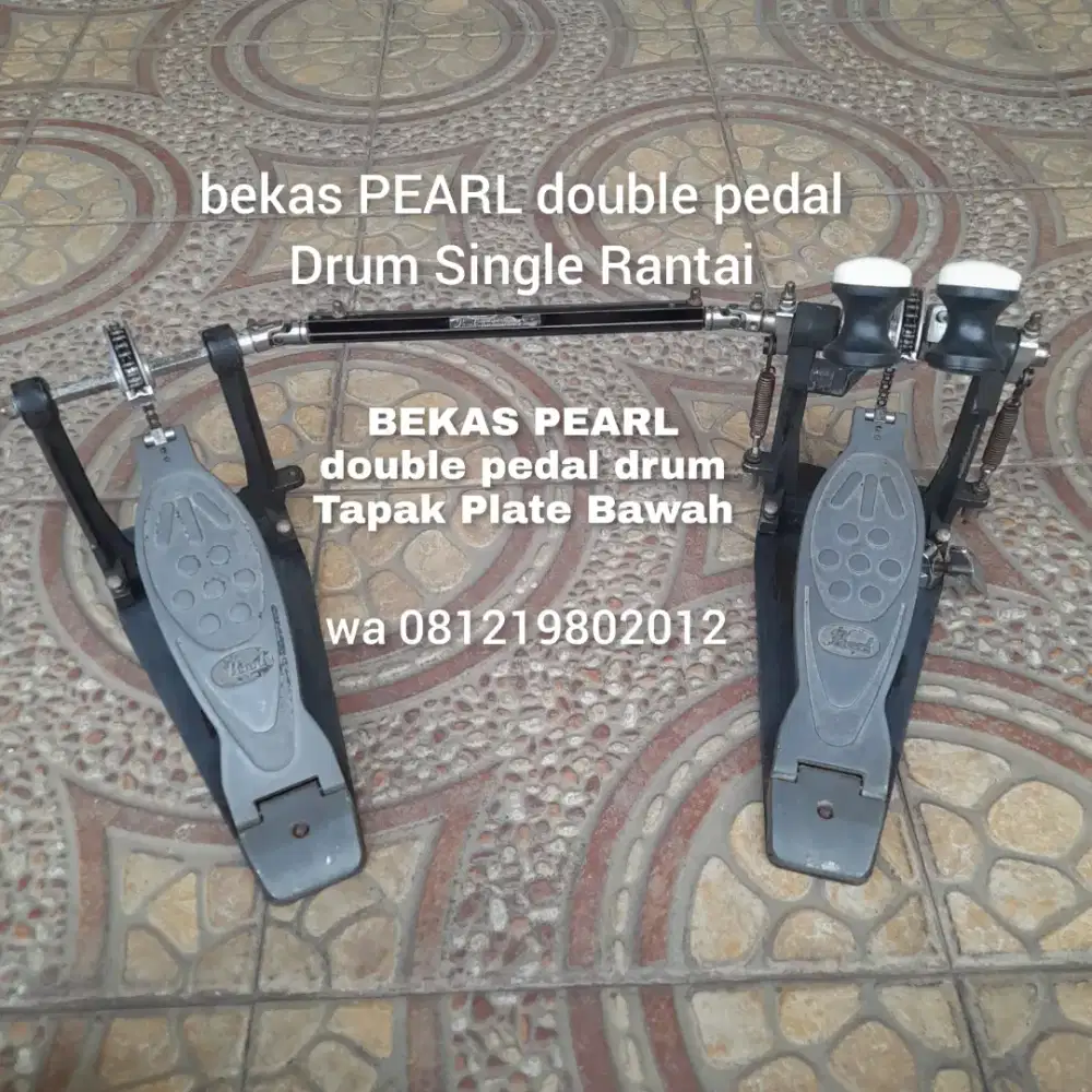 PEARL DOUBLE PEDAL DRUM BEKAS