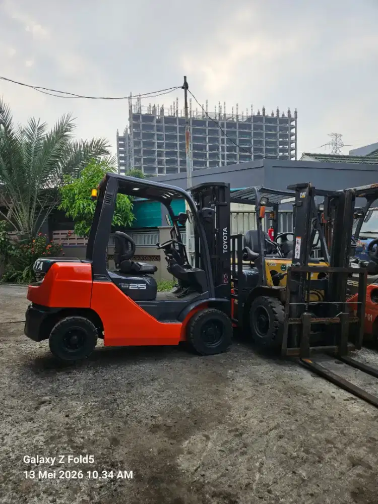 Forklift Toyota 2,5 Ton,Threelift 5 Meter,Manual,8FD25,Tahun 2020