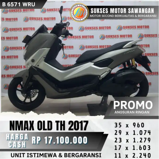 YAMAHA NMAX OLD TH 2017 UNIT ISTIMEWA BISA CASH KREDIT BERGARANSI