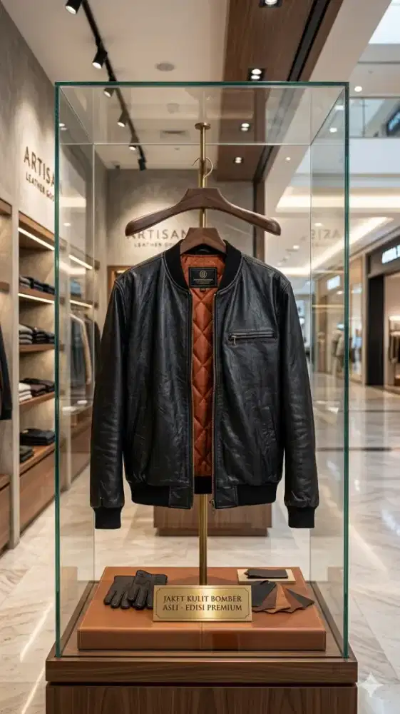 Jaket kulit asli