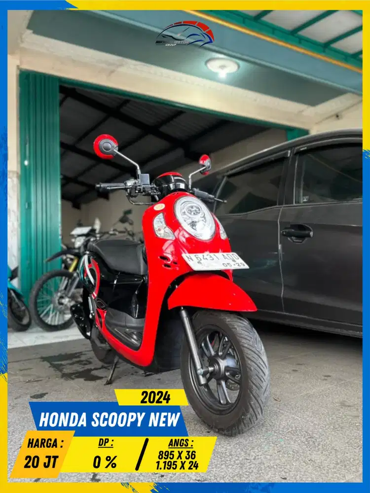 HONDA SCOOPY NEW 2024 LIKE NEW BOSSKU HIKMAH MOTOR KEPUH MALANG