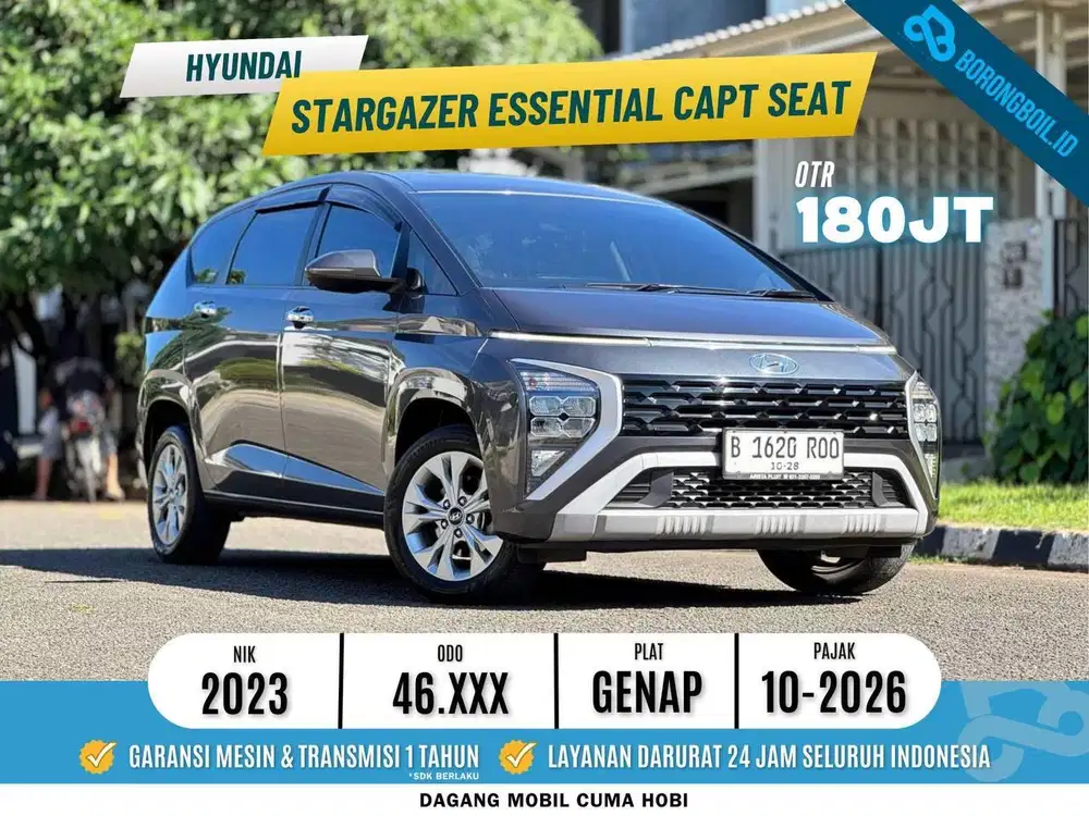 HYUNDAI STARGAZER TREND ESSENTIAL 2023 ABU LOW KM CAPT SEAT ISTIMEWA