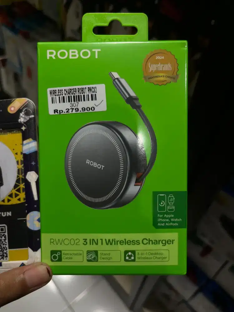 WIRELESS CHARGER ROBOT RWC02 ATLANTIS DAHSYAT