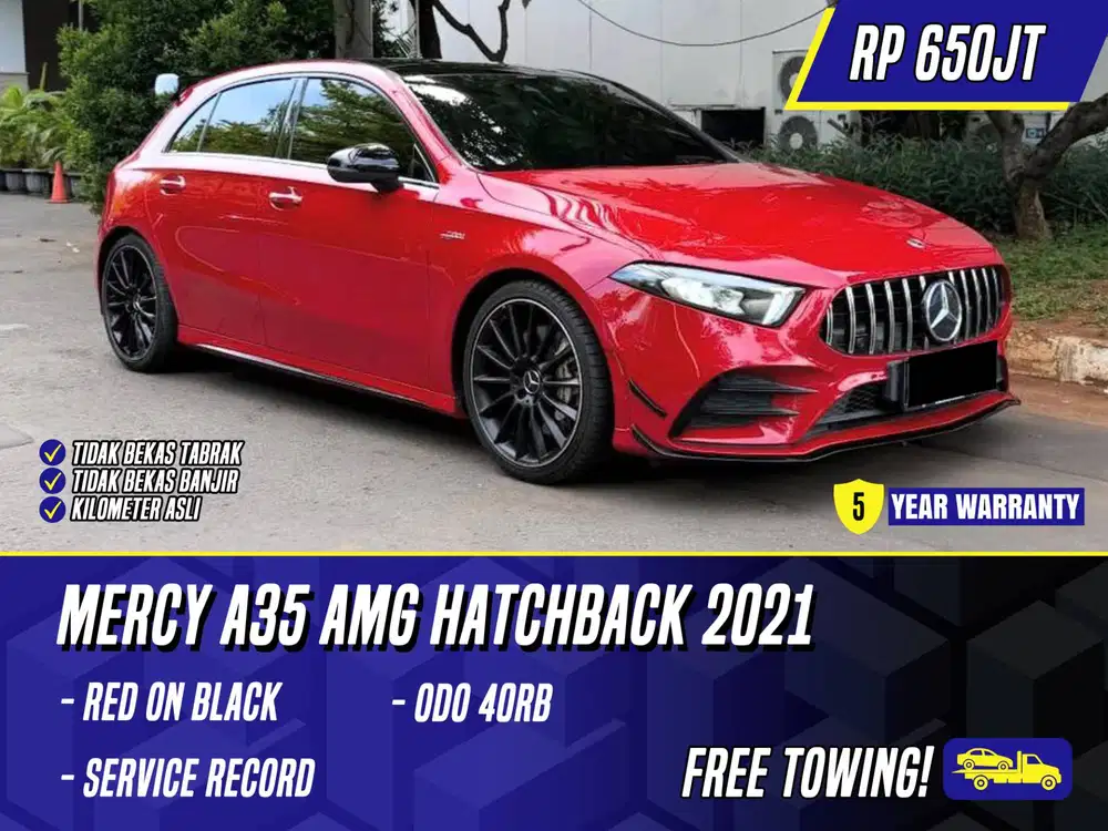 Mercedes Benz A35 AMG Hatchback 2021 NIK 2019 Red on Black Mercy A 35