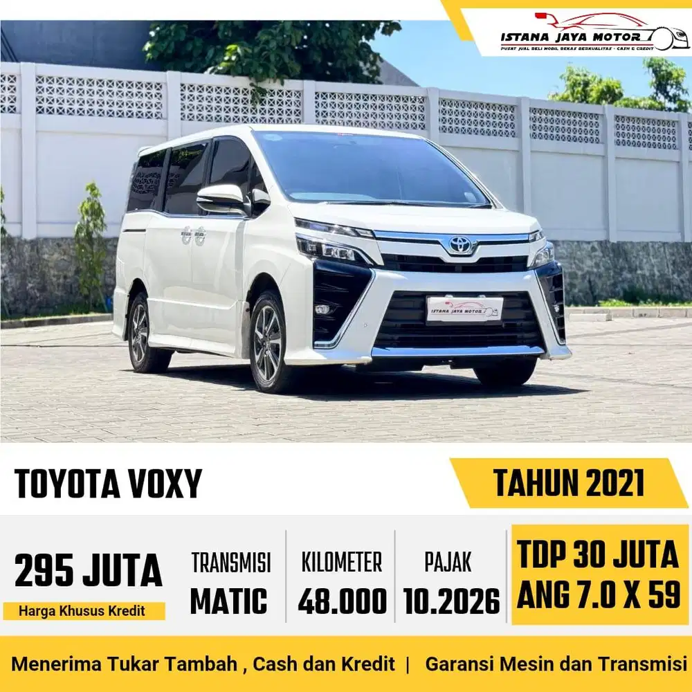 DP 30JT Toyota Voxy 2.0 Automatic 2021 Putih