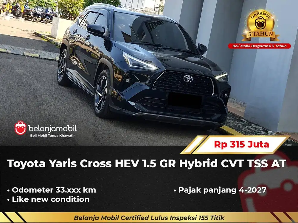 [ BERGARANSI ] Toyota Yaris Cross HEV 1.5 GR Hybrid TSS AT 2023/2024