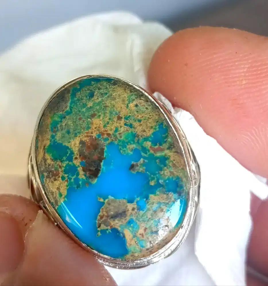 Pirus Persia natural turquoise body glass full ngeramik