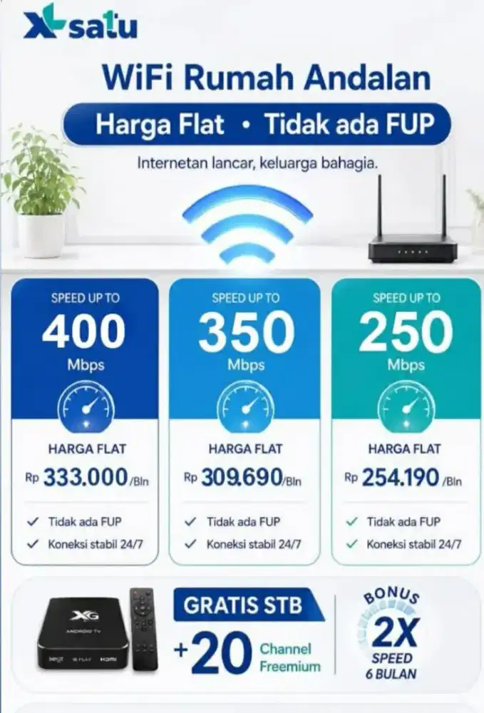 INTERNET WIFI XL SATU PROMO MEI