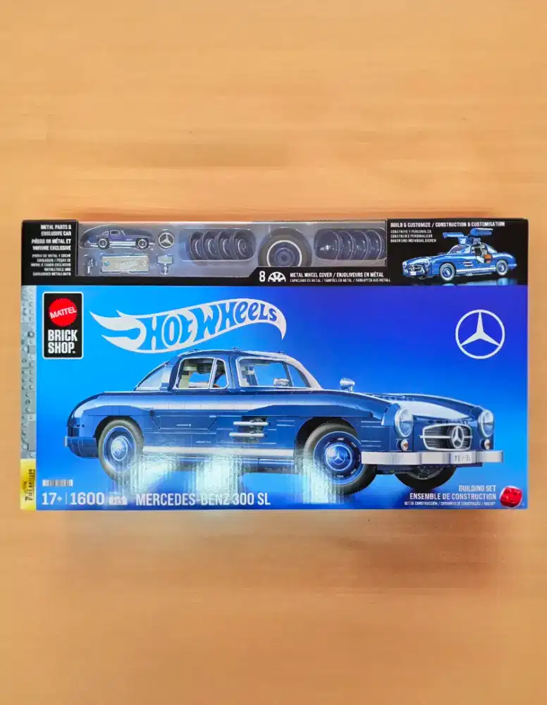 Mattel Brick Shop Hot Wheels Mercedes-Benz 300 SL Building Set