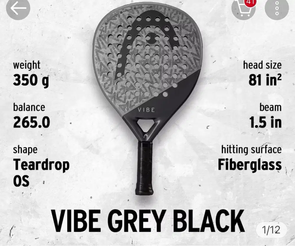 Dijual cepat raket paddle head