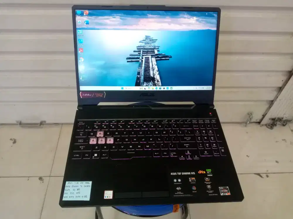 LAPTOP ASUS TUF GAMING AMD RYZEN 7 RAM 16GB SSD 512GB VGA NVIDIA RTX 4