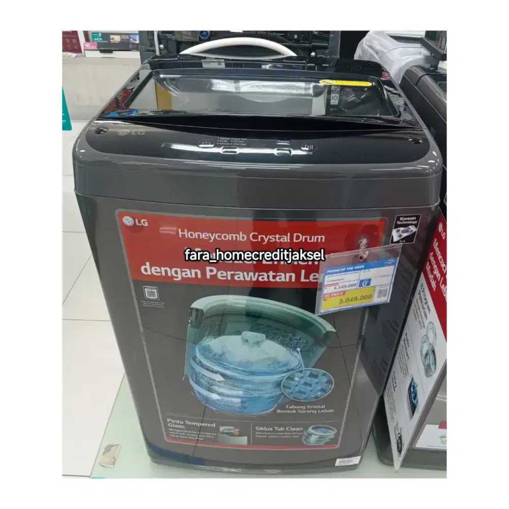 LG WM Top Loading 9kg Black