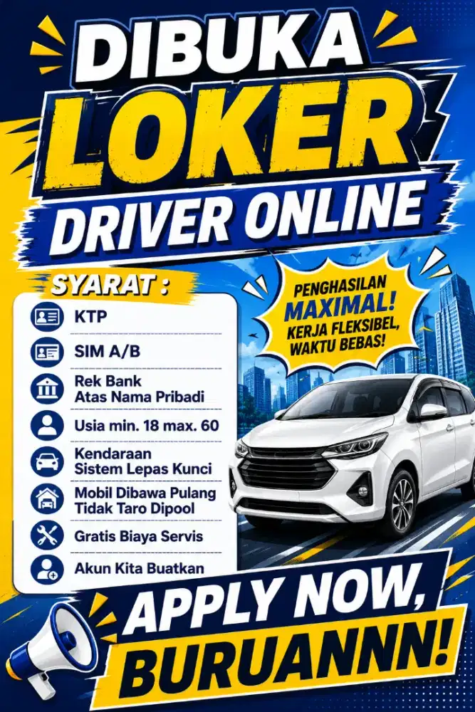 LOKER DRIVER JABODETABEK