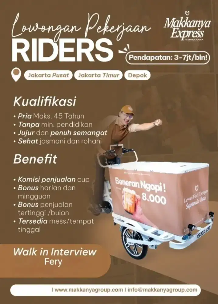 Lowongan Kerja Riders