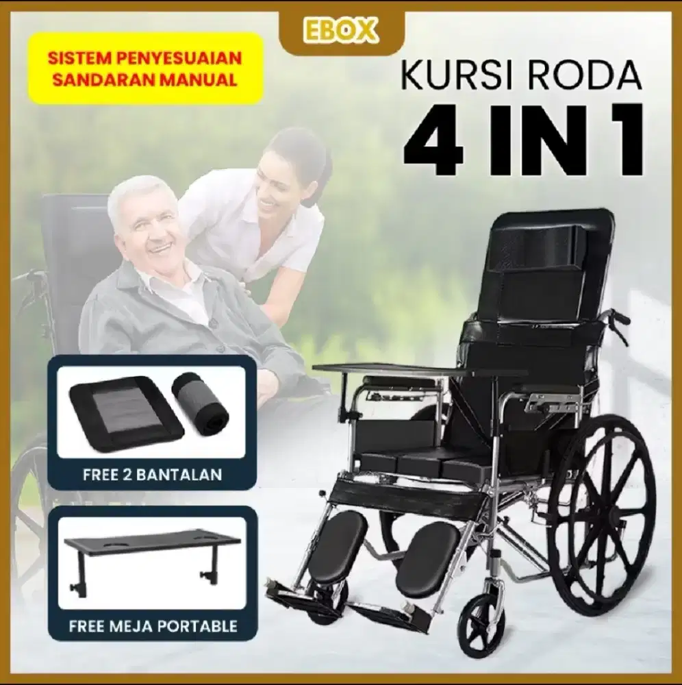 Kursi roda baru tapi box sudah dibuka