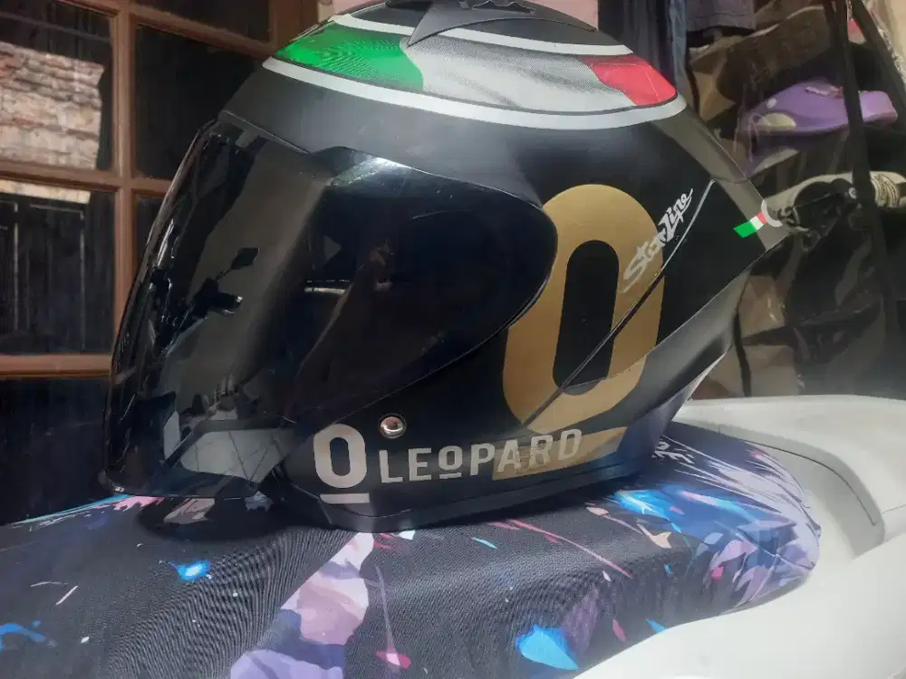 Helm MLA leopard series hitam