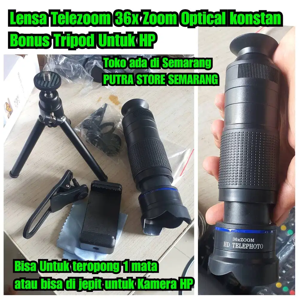 Lensa 36x zoom kamera ponsel lensa telezoom telezoom 36x zoom lensa