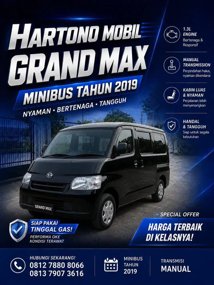 GARND  MAX MINIBUS TAHUN 2019