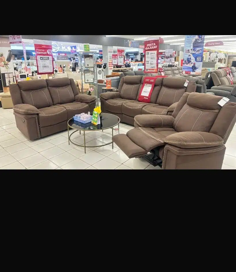 PROMO SOFA SET RECLINER TERMURAH