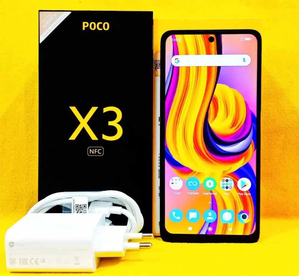 POCO X3 NFC 8+3GB/128GB LENGKAP ORI