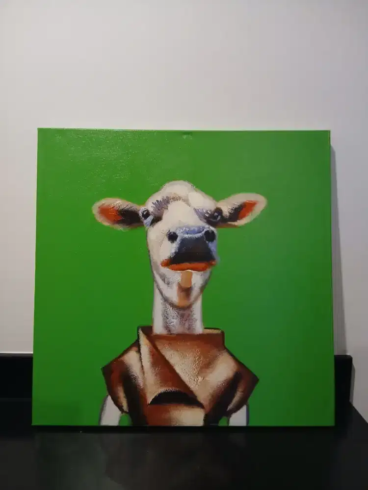 Lukisan Kanvas Pop Art – Funny Animal Series