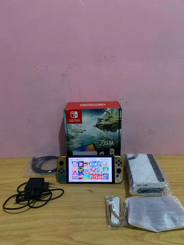 Nintendo switch oled cefewe 256gb fullset edition Zelda