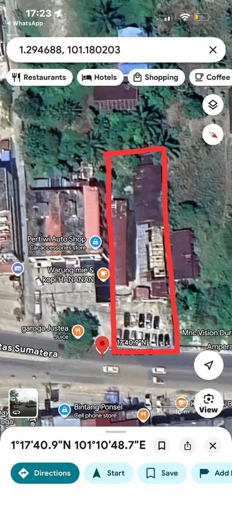 DIJUAL CEPAT TANAH SHM 2000 M2 SIMPANG GAROGA, DURI