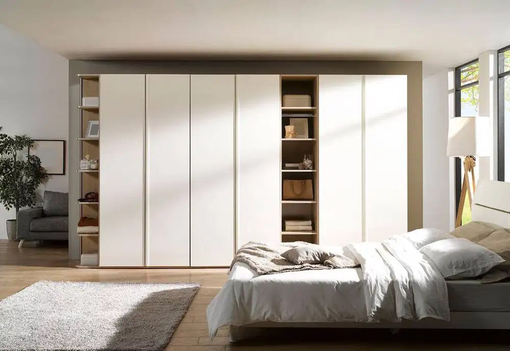 Wardrobe Minimalis Custom Tempah Perabot Lemari Pakaian Kamar Bedset