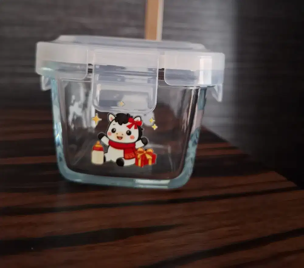 Food container kotak kaca 150 ml