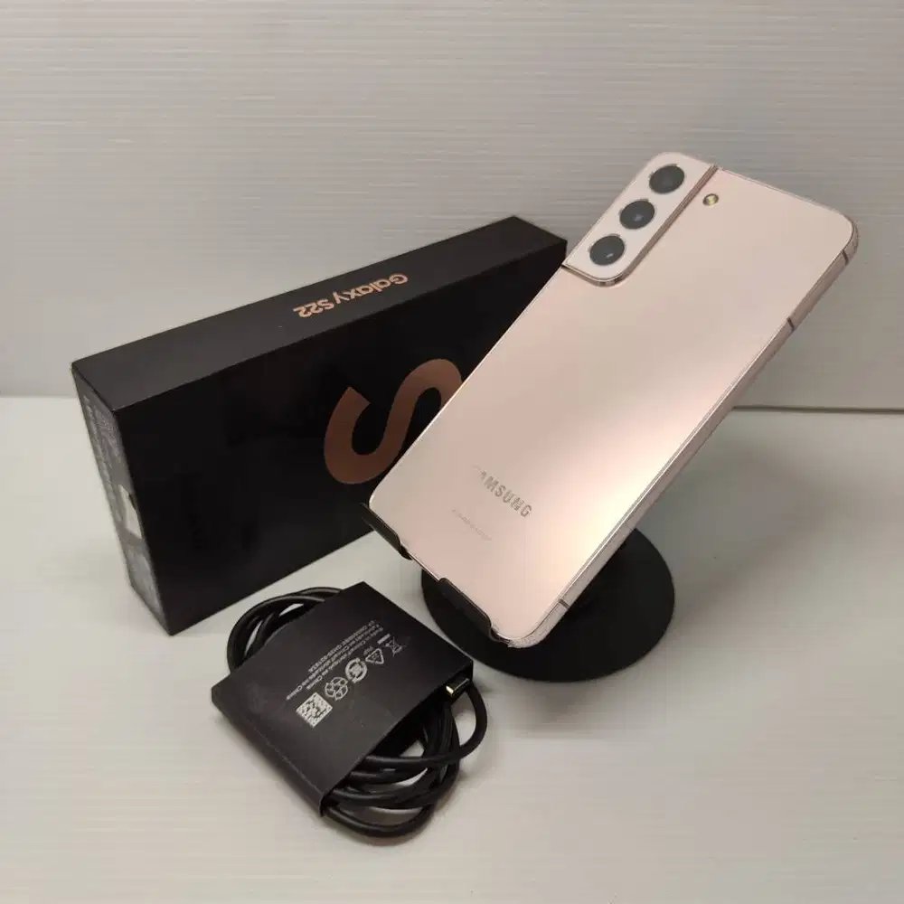 SAMSUNG GALAXY S22  5G 8/256 PINK GOLD EX SEIN MULUS NO MINUS WARNA FA