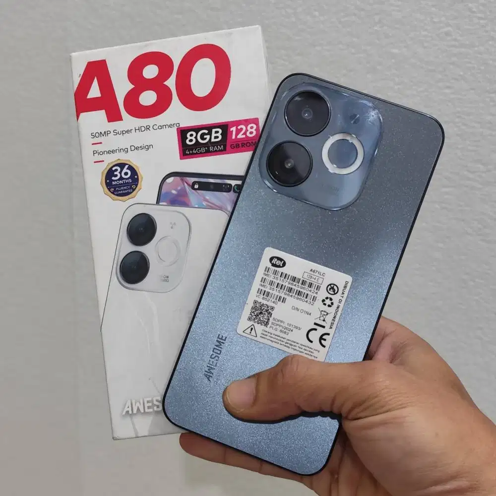ITEL A80 4/128GB FULLSET RAM Besar Murah Mulus Siap Pakai