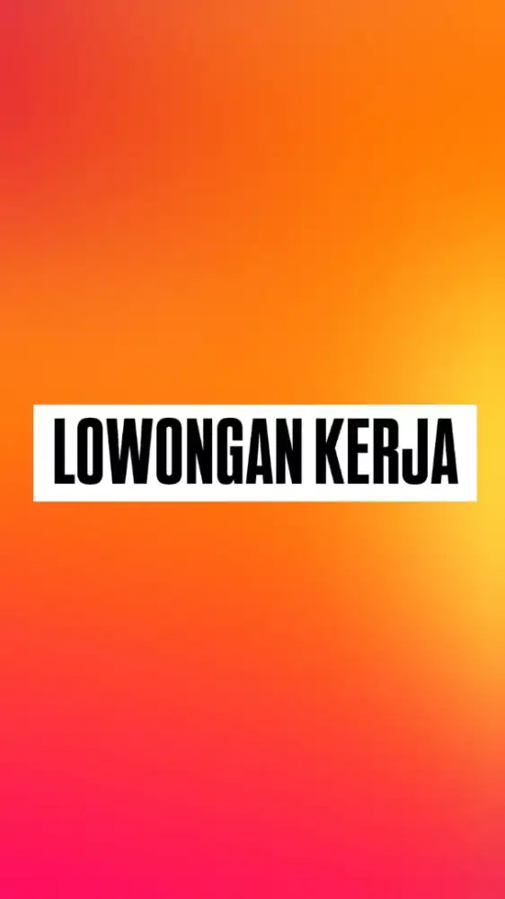 Loker untuk operator