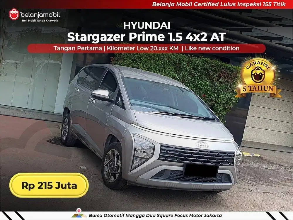 [ GARANSI 5TH ] Hyundai Stargazer Prime 1.5 4x2 AT 2023/2024