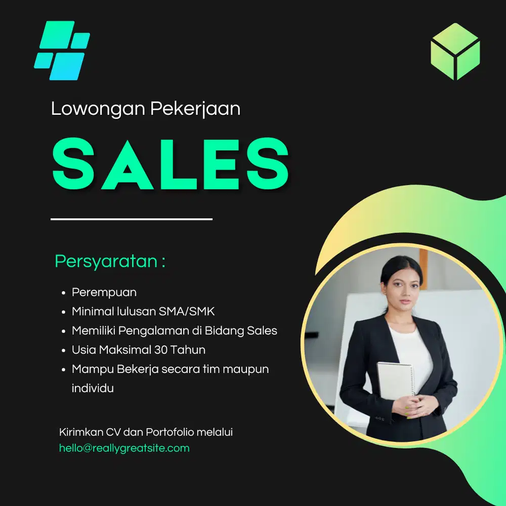 LOWONGAN KERJA SALES PEREMPUAN