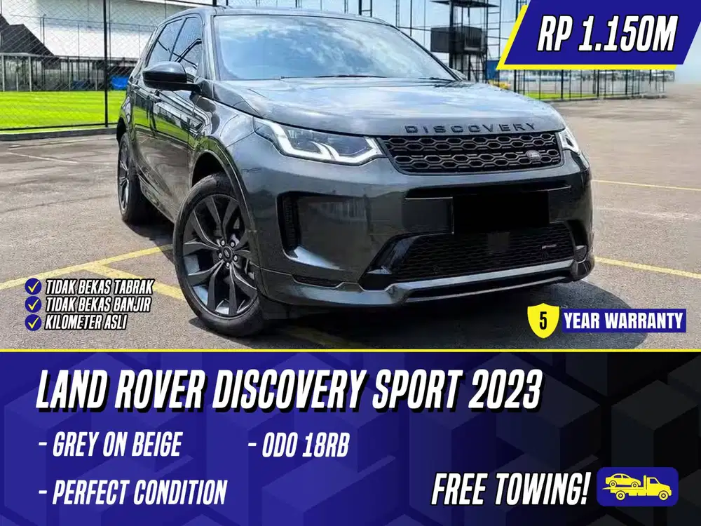 Land Rover Discovery Sport 2023 NIK 2022 Grey on Black Beige Defender
