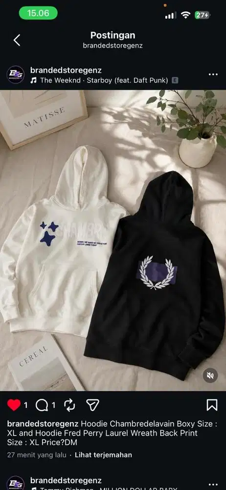 HOODIE CHAMBRE DAN FRED PERRY