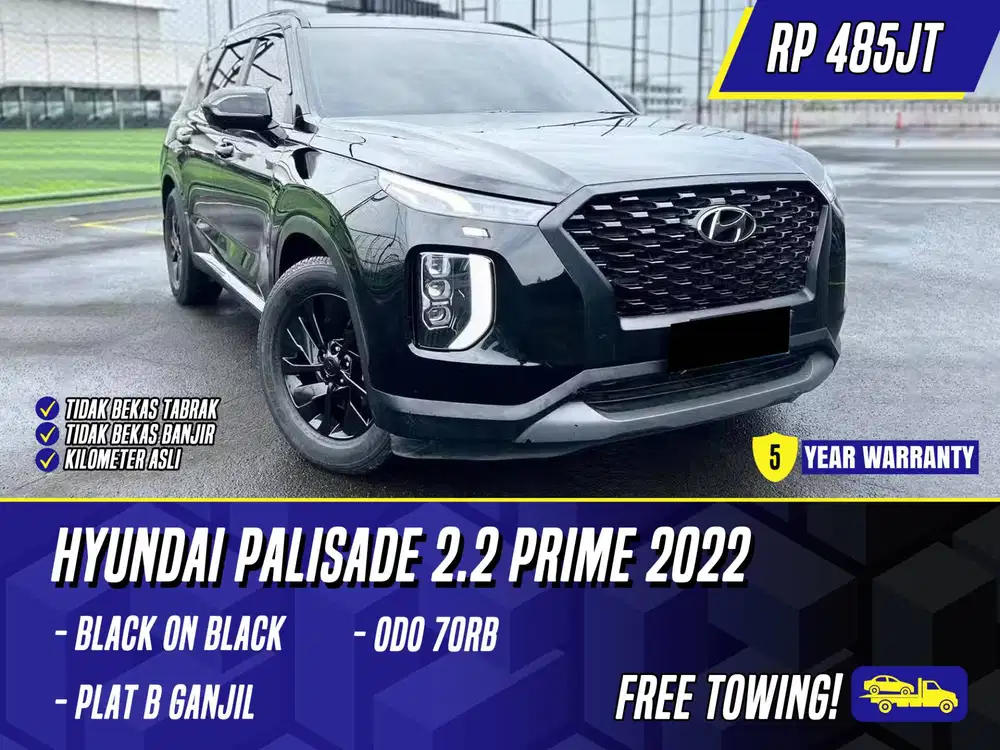 Hyundai Palisade 2.2 Prime 2022 Black Diesel Hitam Signature 2021