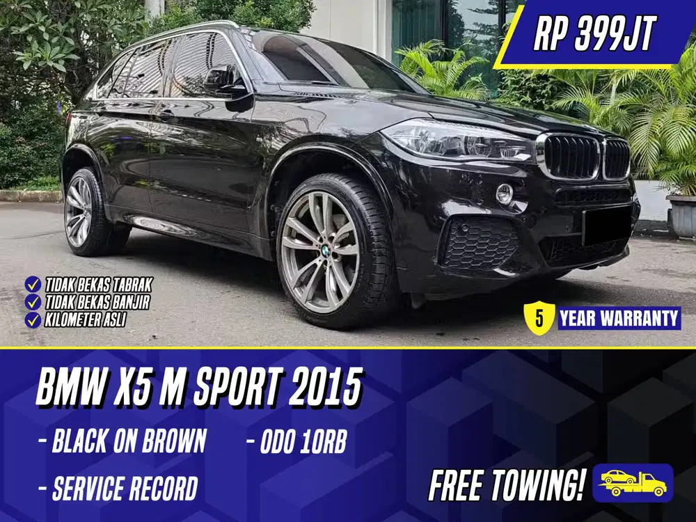 BMW X5 M Sport xDrive35i 2015 Black on Brown Msport Hitam xDrive