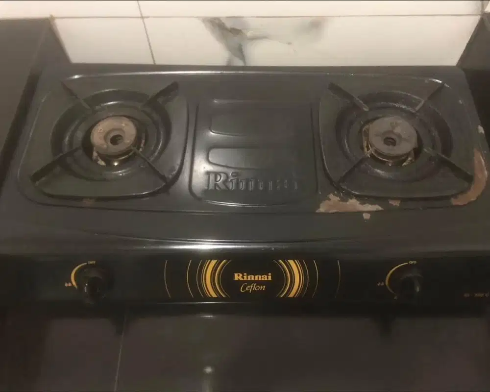 Kompor rinnai 2 tungku ceflon RI-522C