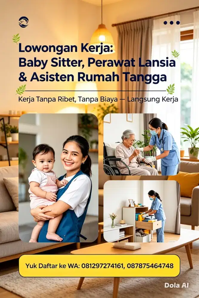 Job Baby Sitter ART & Perawat Lansia Terpercaya dan Terakreditasi