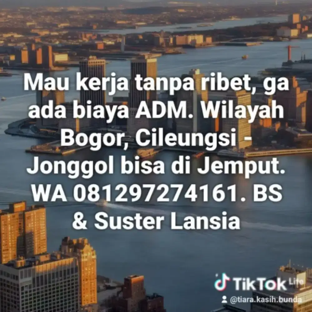 Lowongan Baby Sitter ART & Perawat Lansia lsg Penempatan - Terpercaya