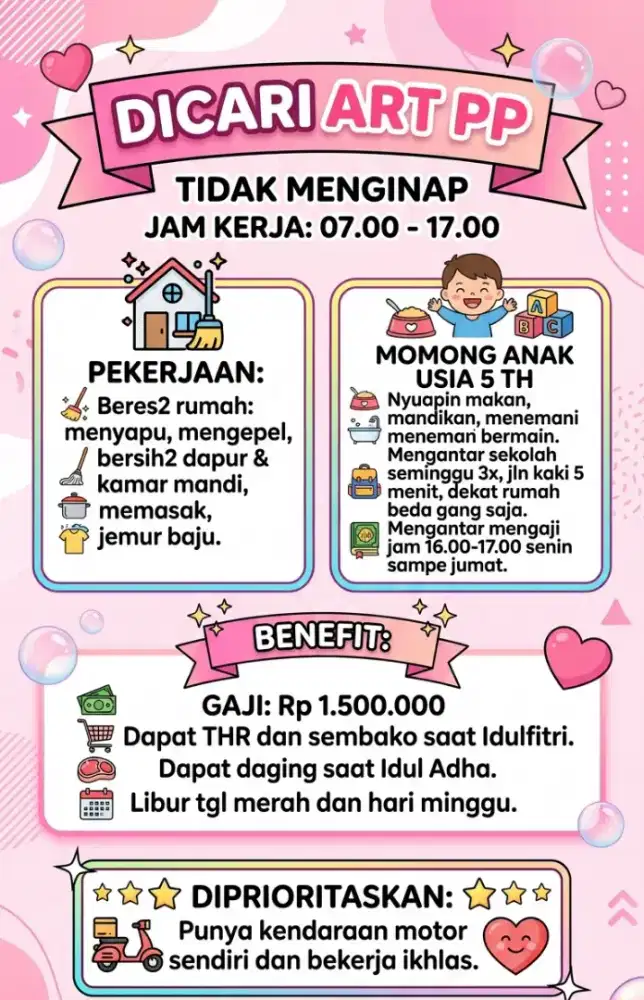 DICARI ART PULANG PERGI