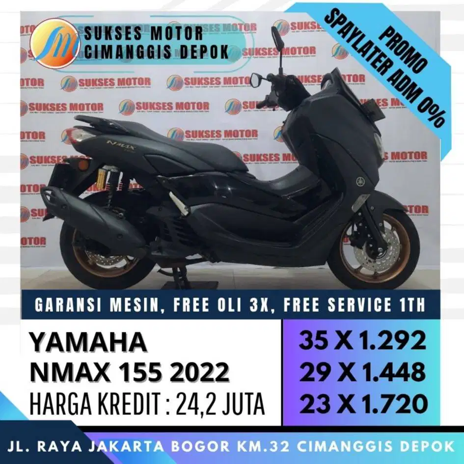 NEW NMAX 155 TH 2022 CASH KREDIT CC/PAYLATER BISA [SUKSES MOTOR]