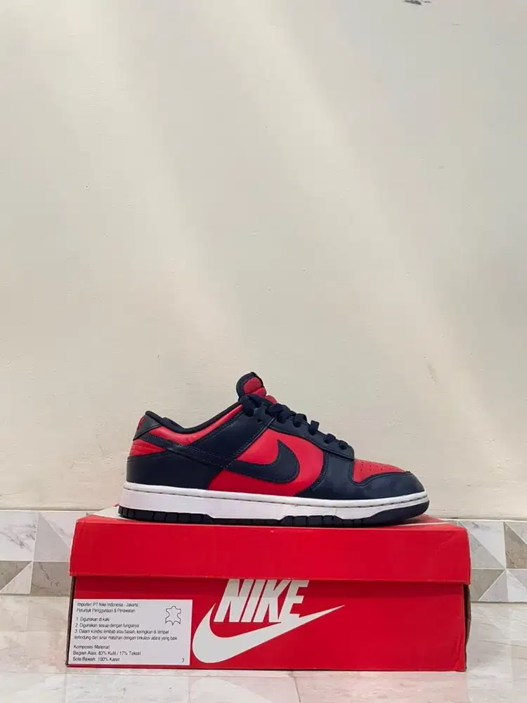 Nike Dunk Low Red Obsidian (Size 45) Original 100%